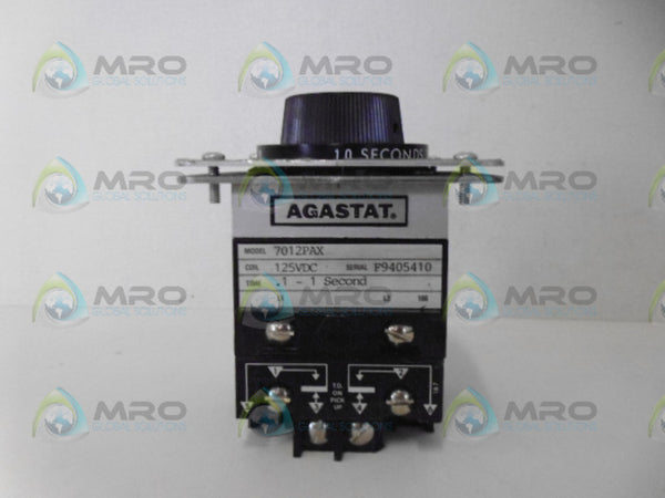 AGASTAT 7012PAX TIMING DELAY RELAY .1-1 SEC. NSNP