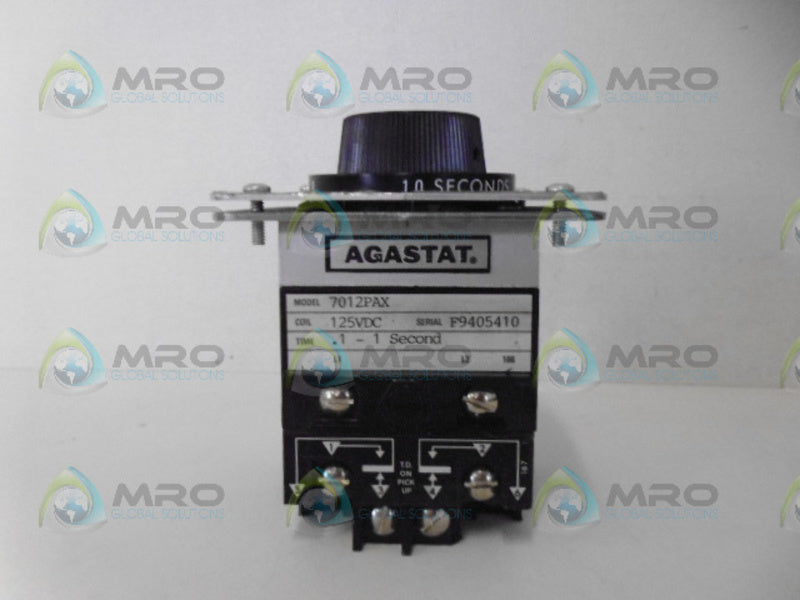 AGASTAT 7012PAX TIMING DELAY RELAY .1-1 SEC. NSNP