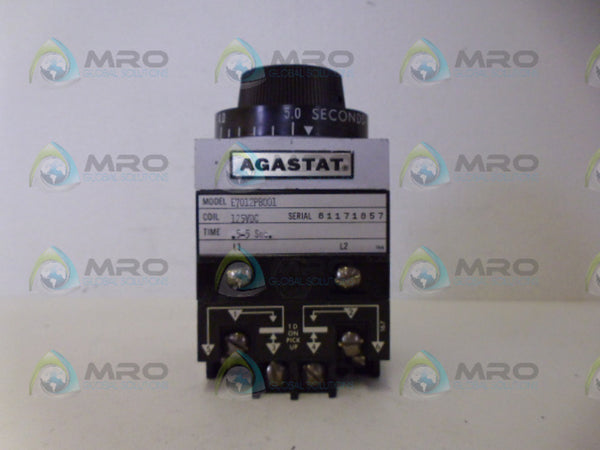 AGASTAT E7012PB001 TIMING DELAY RELAY .5-5 SEC. NSNP