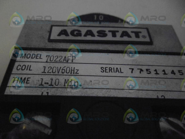 AGASTAT 7022AFP TIMING RELAY (1-10 MINUTES) NSNP