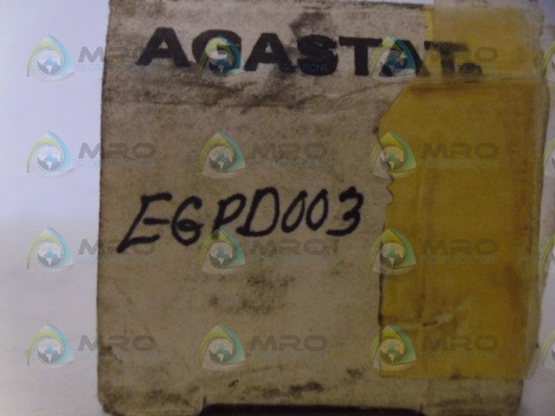 AGASTAT EGPD003 RELAY 125VDC NSMP