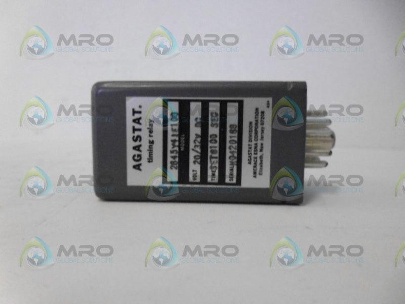AGASTAT 2845Y4IE100 TIMING RELAY 20/32VDC NSMP