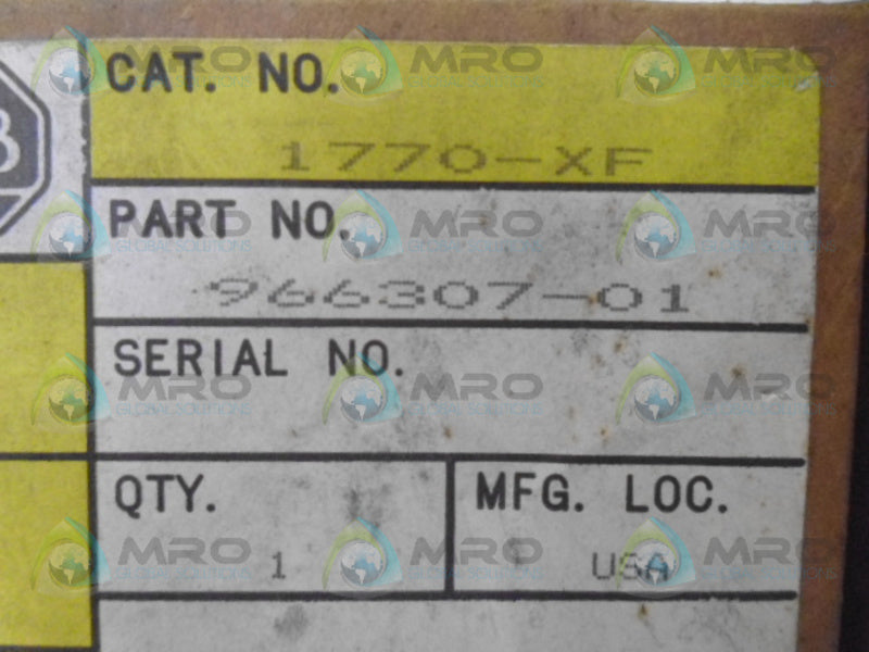 ALLEN BRADLEY 1770-XF DATA HWAY TERMINATOR SET NSMP