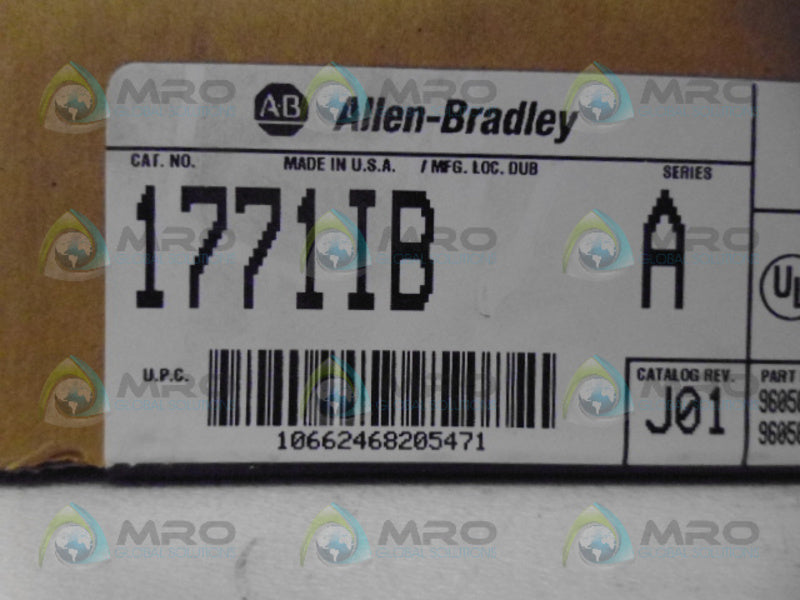 ALLEN BRADLEY 1771-IB SER. A DATE: 2001 NSFS