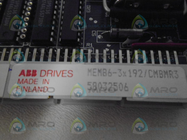 ABB MEM86-3X192/CMBMR3 MEMORY BOARD NSMP