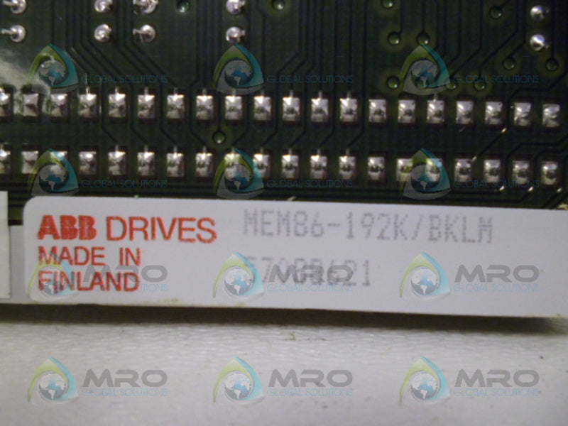 ABB MEM86-192K/BKLM  NSMP