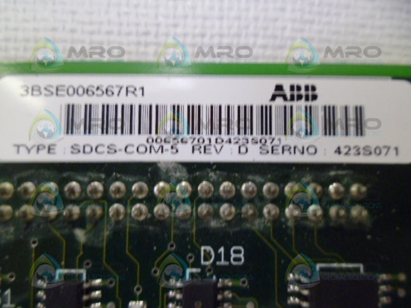 ABB SDCS-COM-5 COMMUNICATION BOARD UNMP