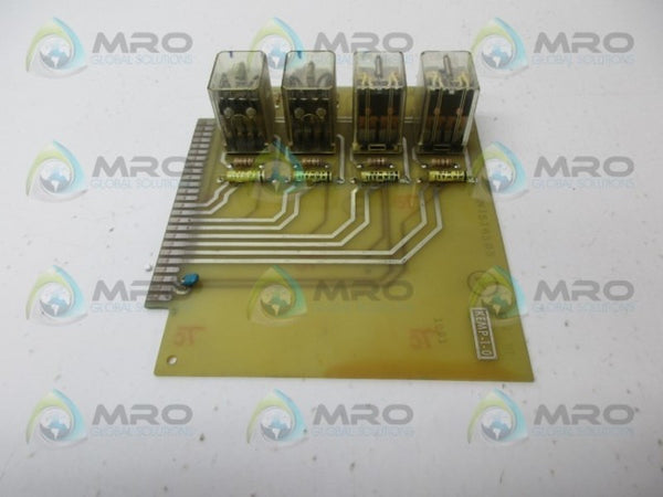 HUNKAR LAB. 61285-03 RELAY INTERFACE CARD UNMP