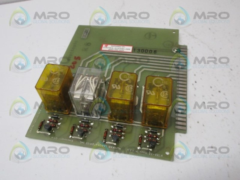 HUNKAR LAB. 61285-03 RELAY INTERFACE CARD UNMP