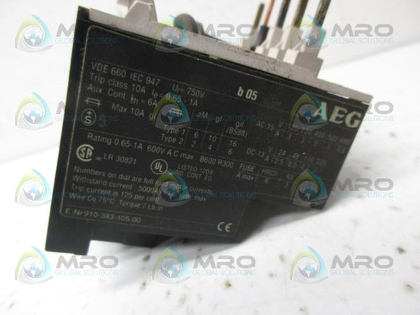 AEG B0.5 OVERLOAD RELAY UNMP