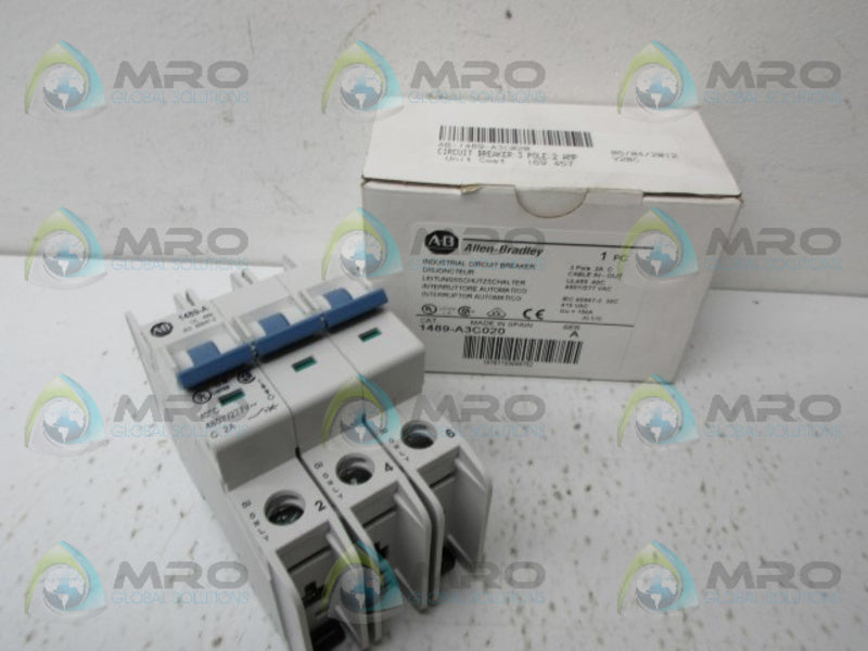 ALLEN BRADLEY 1489-A3C020 CIRCUIT BREAKER NSMP