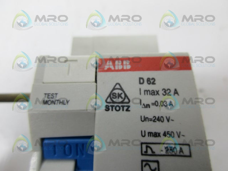 ABB D62 CONTACTOR UNMP