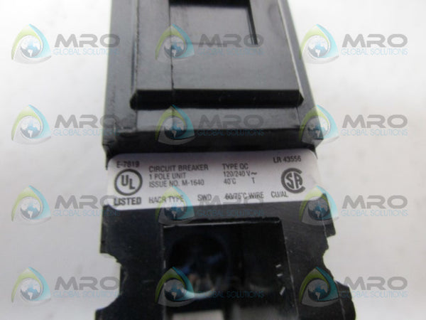 CUTLER HAMMER HACR115 15AMP 1POLE CIRCUIT BREAKER NSNP