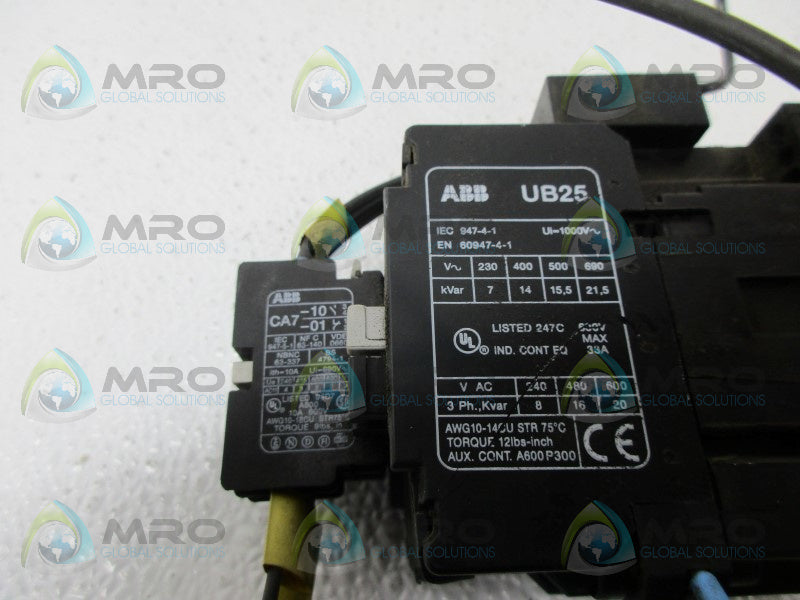 ABB UB25 CONTACTOR UNMP