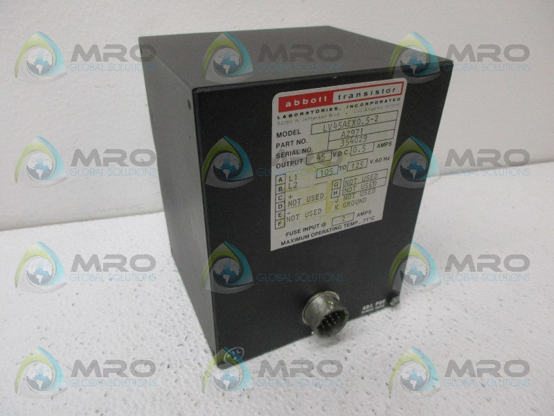 ABBOTT A2971 TRANSISTER UNMP