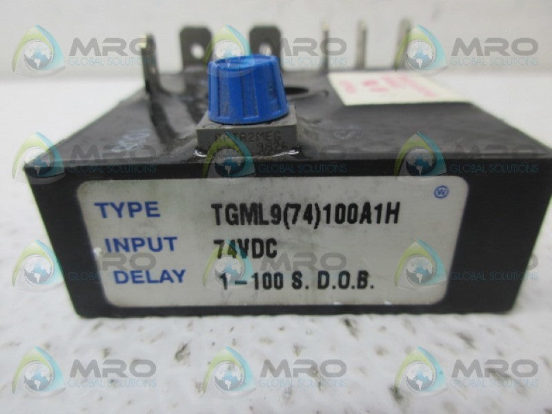 AIROTRONICS TGML9(74)100A1H RELAY TIMER UNMP