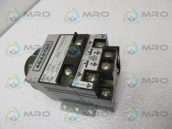 AGASTAT 7022VH TIMING RELAY 3-30 MIN. UNMP