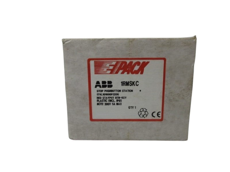 ABB 1RMSKC 1TVL101000P3206 EMERGENCY STOP PUSHBUTTON STATION NSMP