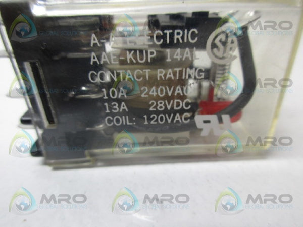 A-A ELECTRIC AAE-KUP14AL RELAY 120VAC  UNMP