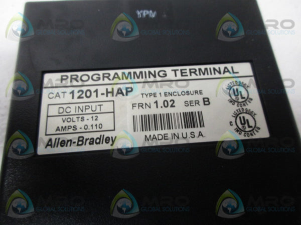 ALLEN BRADLEY 1201-HAP SER.B F/W 1.02 PROGRAMMER TERMINAL  UNMP