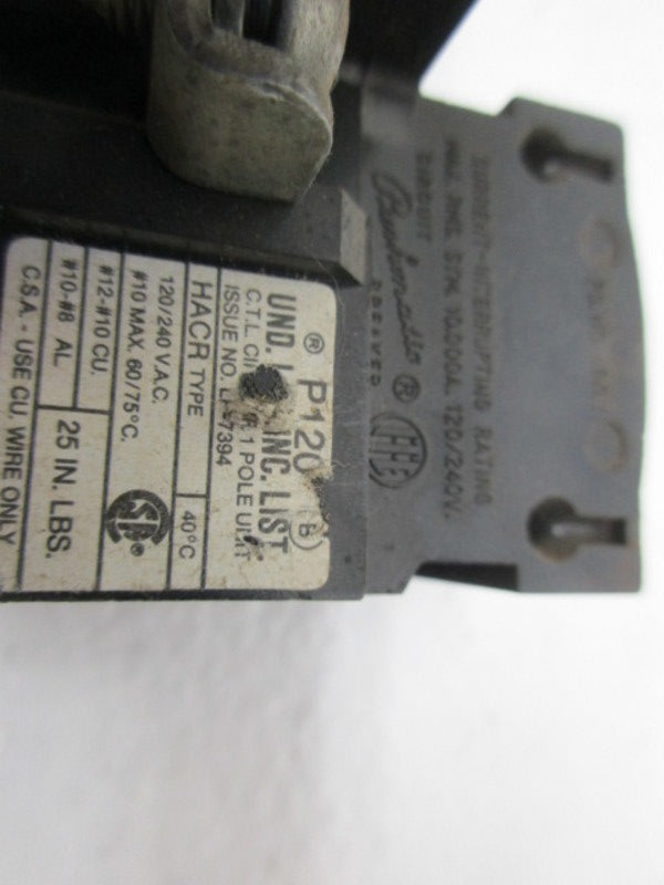 PUSHMATIC P120 CIRCUIT BREAKER  UNMP