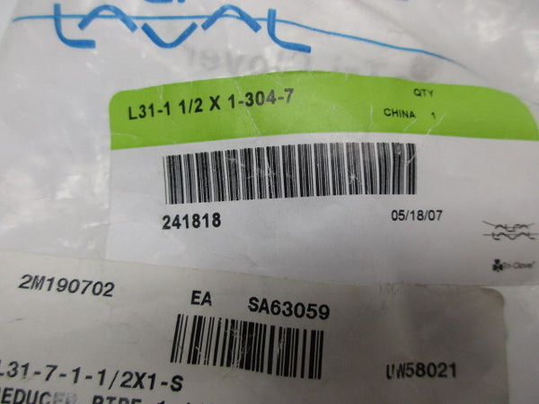 ALFA LAVAL L31-11/2X1-304-7  NSMP