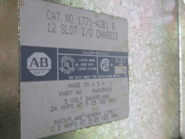 ALLEN BRADLEY 1771-A3B1 SER. B  UNMP