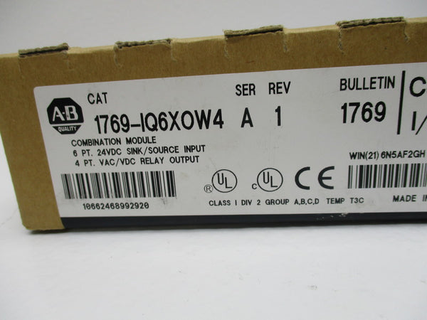 ALLEN BRADLEY 1769-IQ6XOW4 SER. A DATE: 1999 NSFS