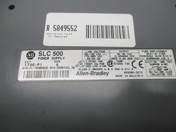 ALLEN BRADLEY 1746-P1 SER. A   NSNP
