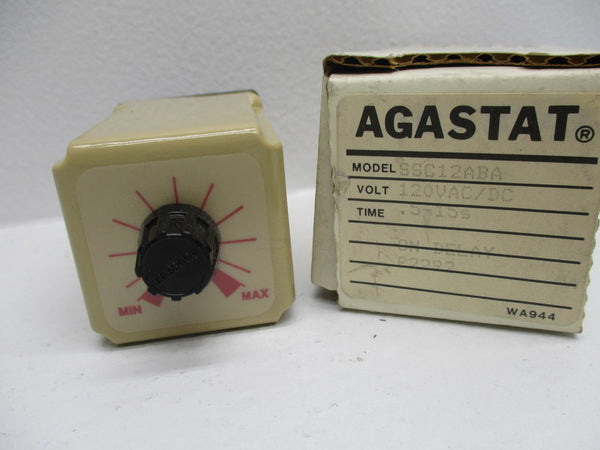 AGASTAT SSC12ABA TIMING RELAY .5-15 SEC. NSMP