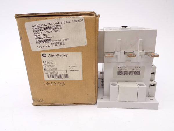 ALLEN BRADLEY 100-D110D11 SER. A 110/120V (BR/WH) NSMP