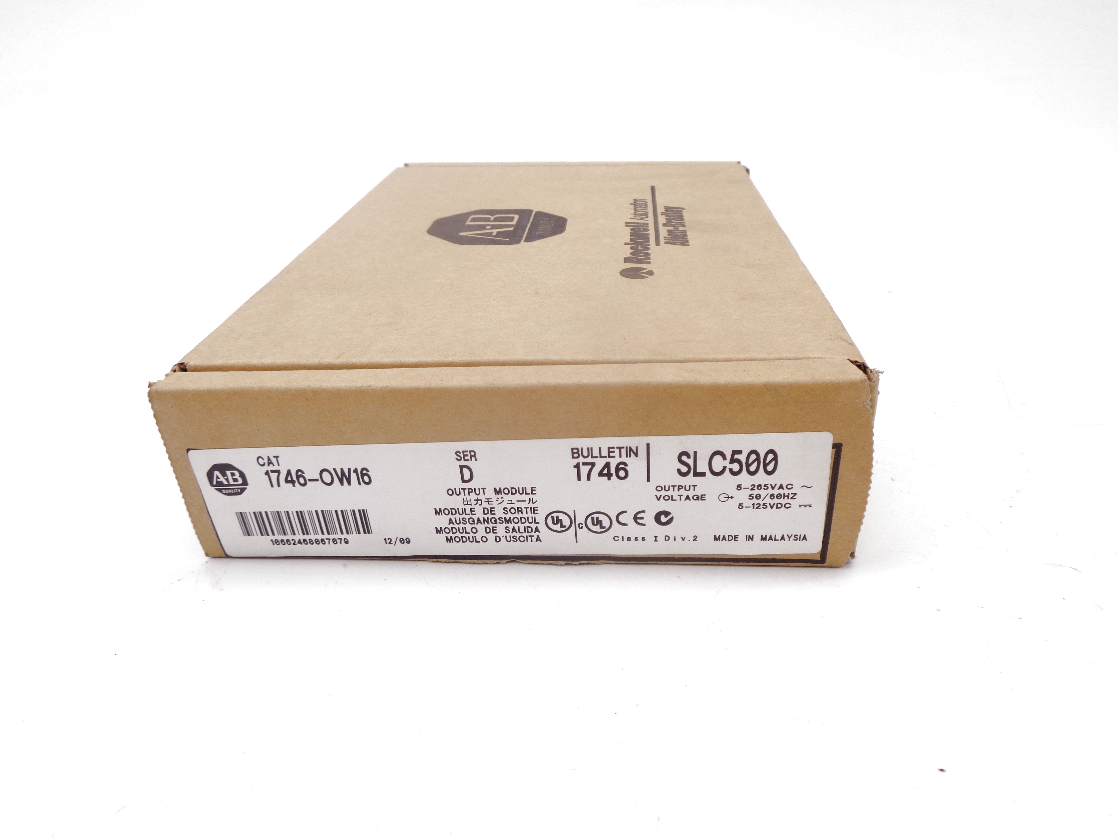 ALLEN BRADLEY 1746-OW16 SER. D 5-265VAC DATE: 2009 NSFS