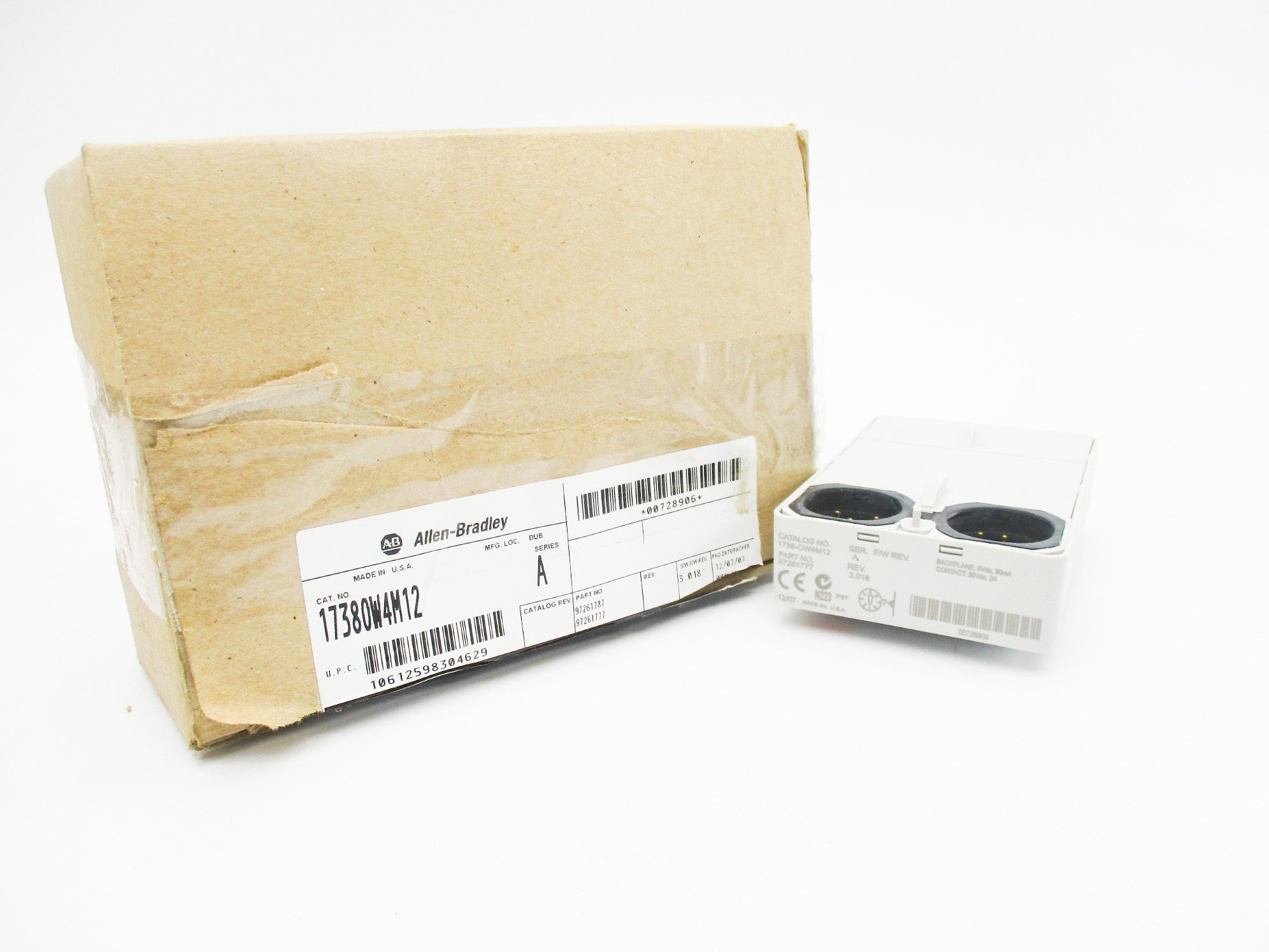 ALLEN BRADLEY 1738OW4M12 SER. A F/W 3.018 NSMP