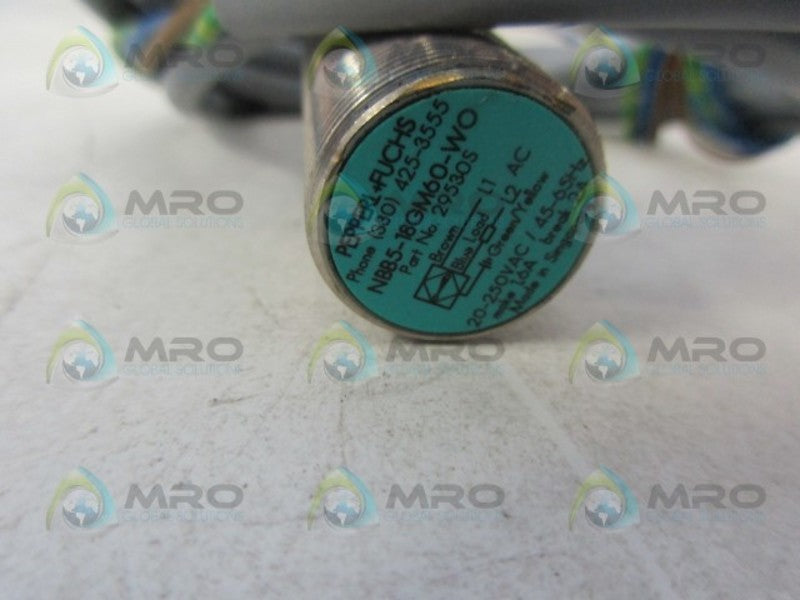 PEPPERL+FUCHS NBB5-18GM60-WO 295305  INDUCTIVE PROXIMITY SENSOR UNMP