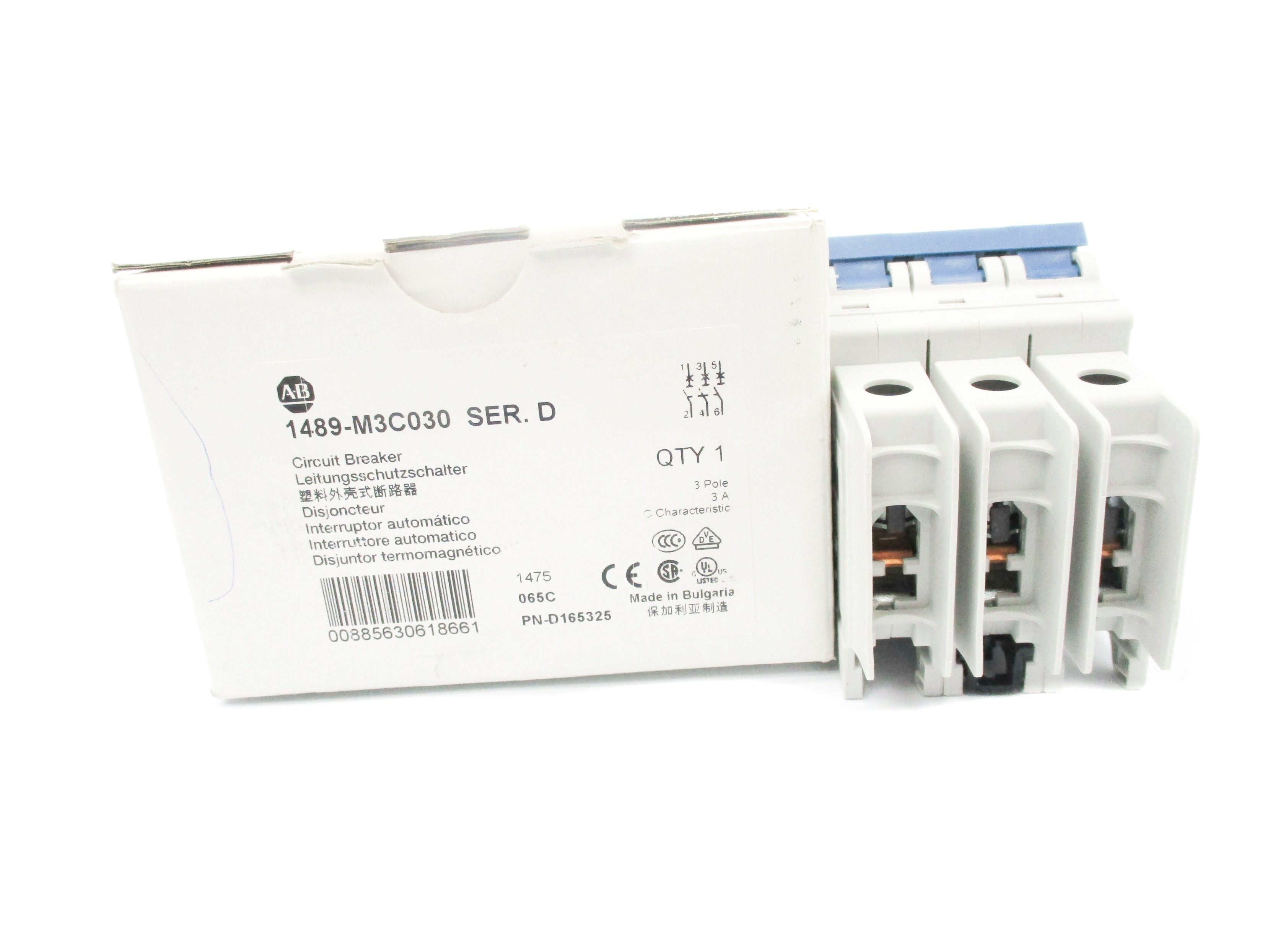 ALLEN BRADLEY 1489-M3C030 SER. D 277V 3A NSMP