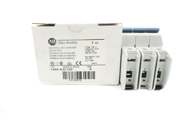 ALLEN BRADLEY 1489-A3C100 SER. A 480/277V 10A NSMP