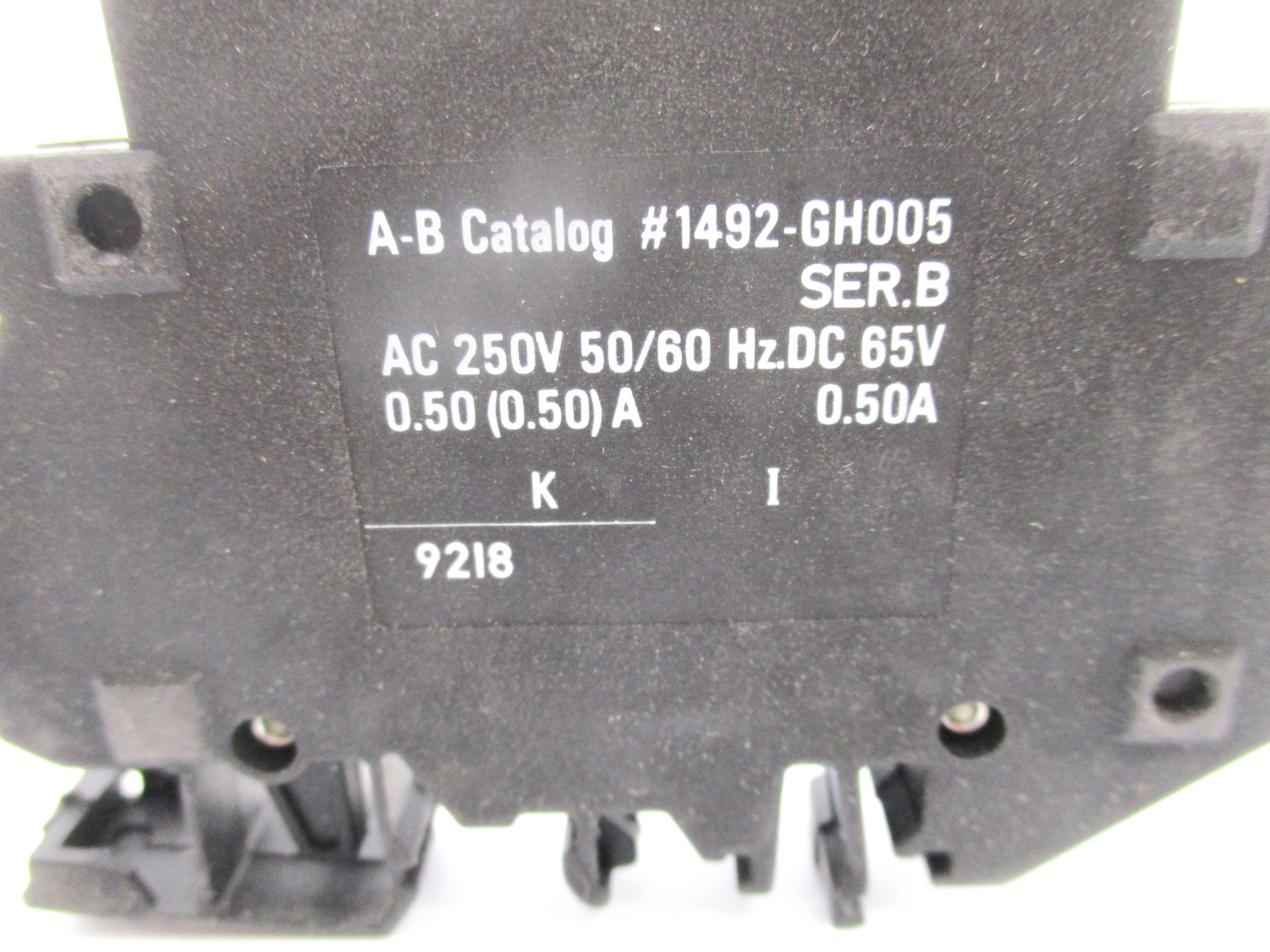 ALLEN BRADLEY 1492-GH005 SER. B 250VAC 0.5A NSNP
