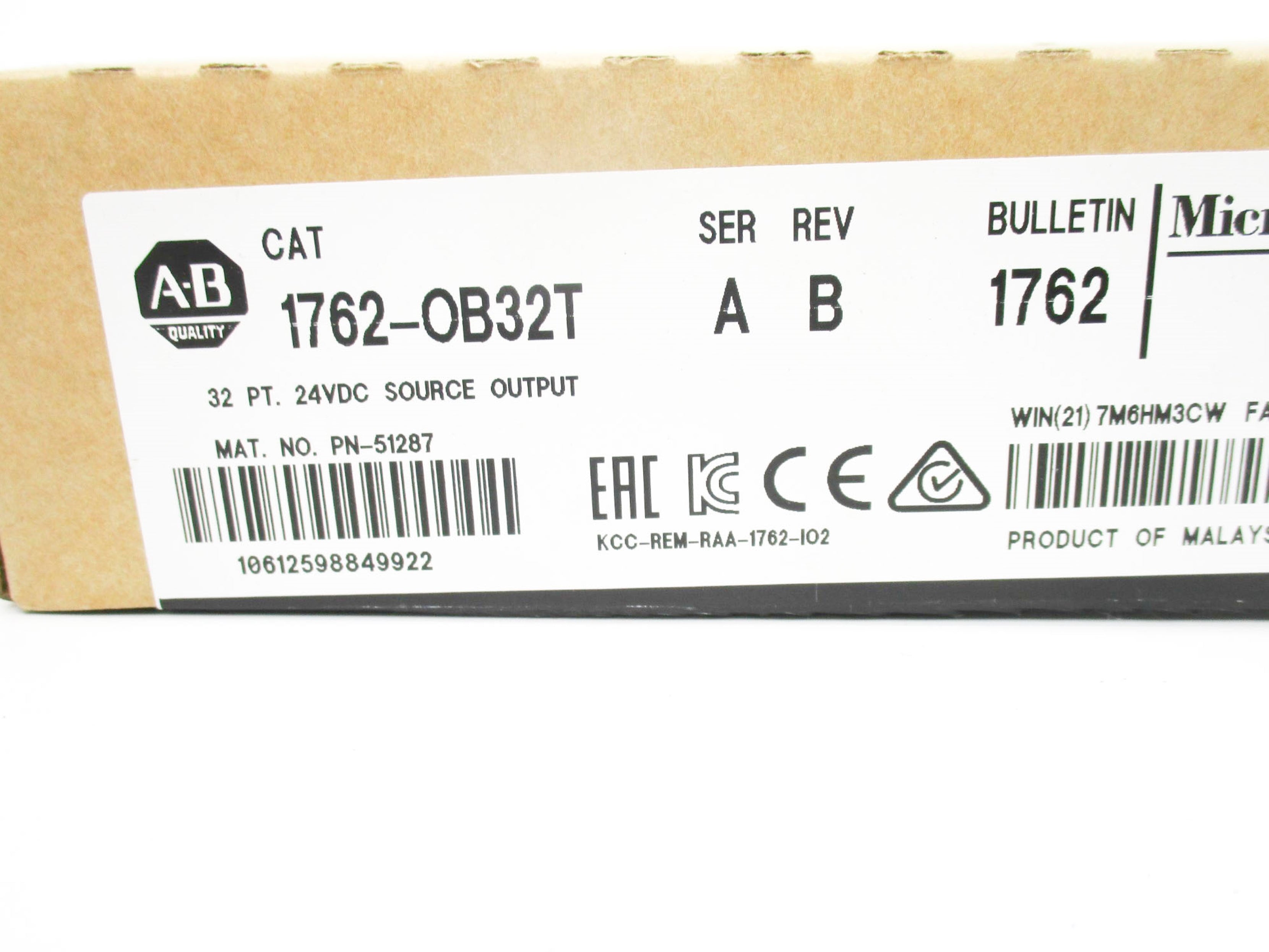 ALLEN BRADLEY 1762-OB32T SER. A NSMP