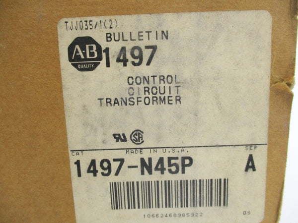 ALLEN BRADLEY 1497-N45P SER. A .050KVA (BR/WH) NSMP