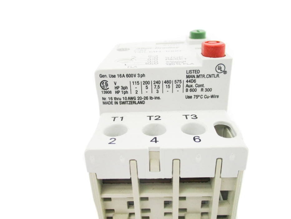 ALLEN BRADLEY 140-MN-1000 SER. D 690V 6.3-10.0A (BR/WH) NSMP