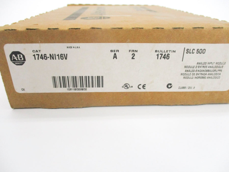 ALLEN BRADLEY 1746-NI16V SER. A F/W 2 NSMP