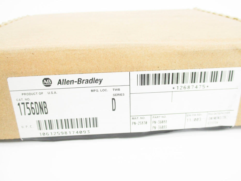 ALLEN BRADLEY 1756-DNB SER. D F/W 11.003 24VDC NSMP