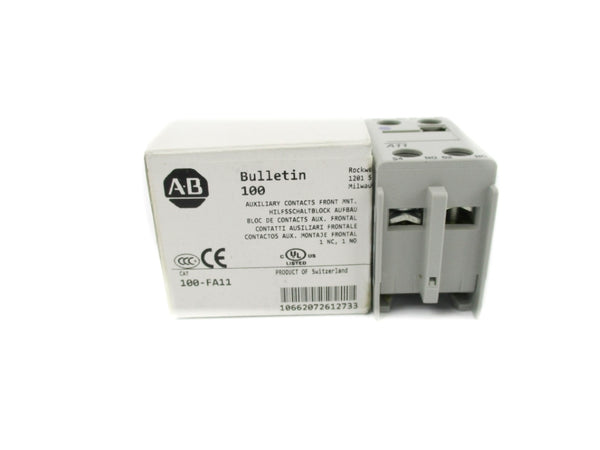 ALLEN BRADLEY 100-FA11 SER. B 600VAC 10A (WH) NSMP