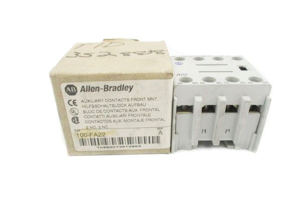 ALLEN BRADLEY 100-FA22 SER. A 600VAC 10A (BR/WH) NSMP