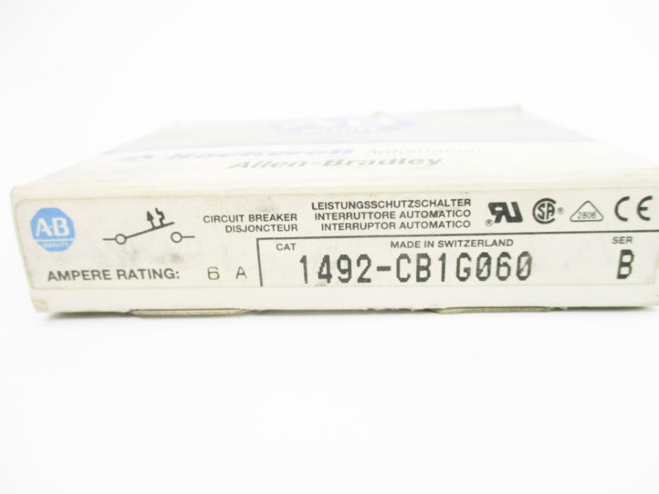 ALLEN BRADLEY 1492-CB1G060 SER. B 277V 6A (GY/BL) NSMP