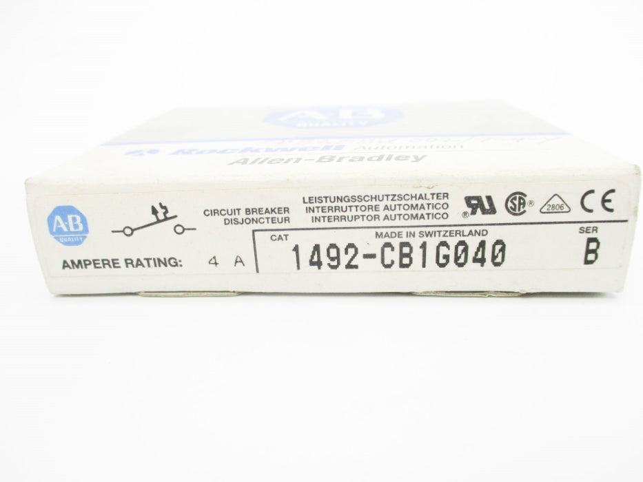 ALLEN BRADLEY 1492-CB1G040 SER. B 277V 4A NSMP