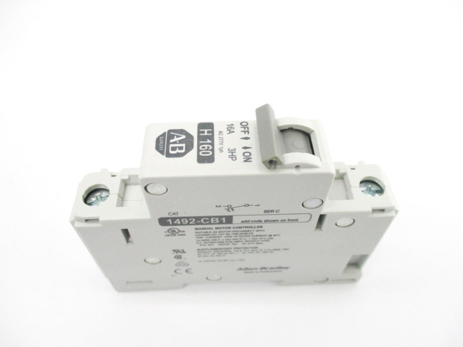 ALLEN BRADLEY 1492-CB1H160 SER. C 277V 16A (WH) NSMP