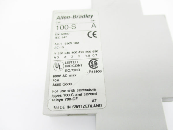 ALLEN BRADLEY 100-SB10 SER. A 600VAC 10A NSNP