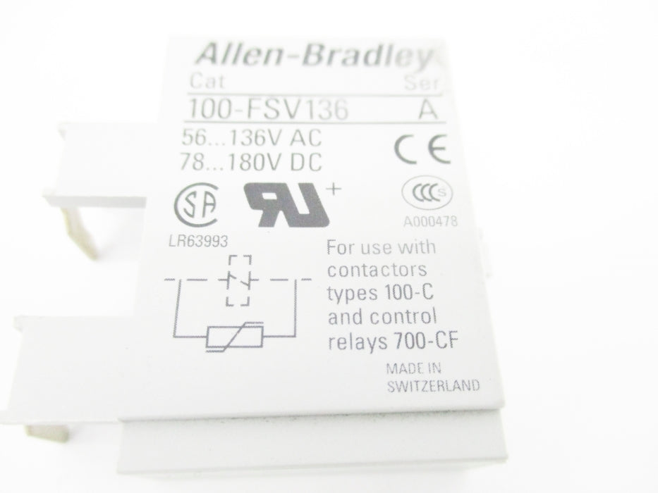 ALLEN BRADLEY 100-FSV136 SER. A 56-136VAC NSNP