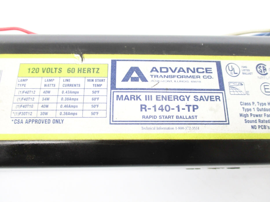 ADVANCE R-140-1-TP UNMP